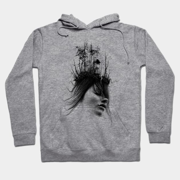 Crying Woman Hoodie by ilhnklv